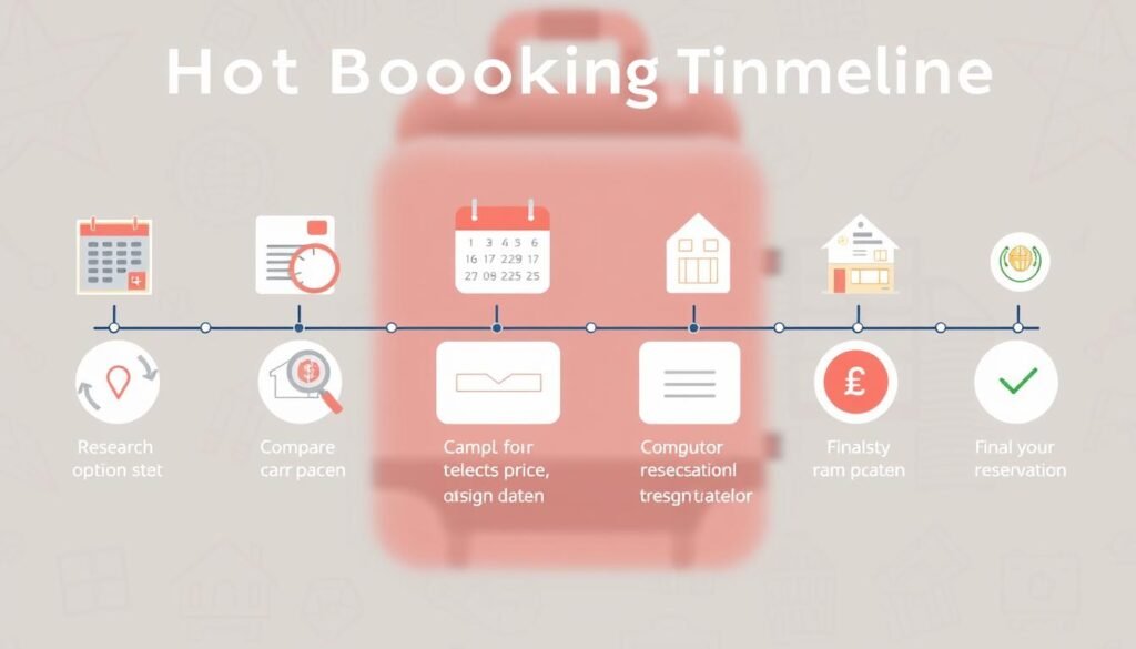 hotel booking timeline